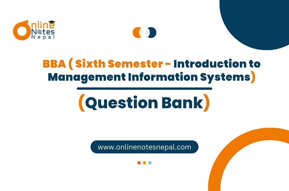 Question Bank of Introduction to Management Information Systems Photo